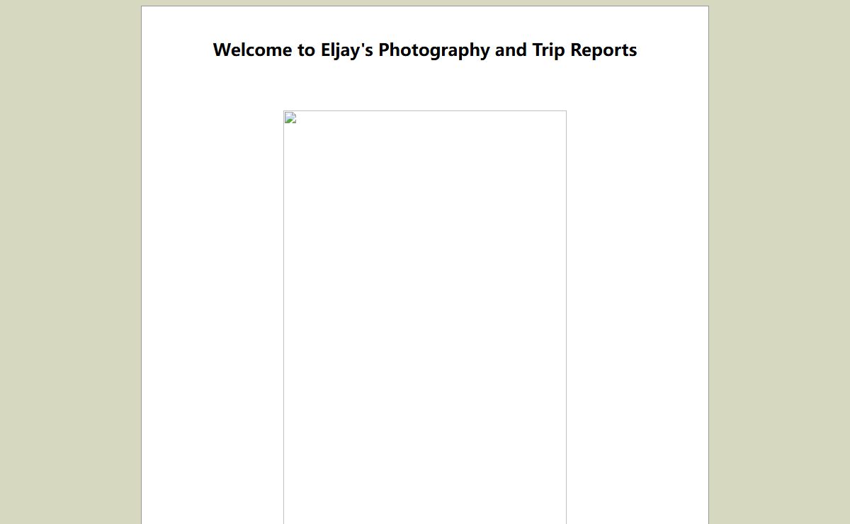 Eljay's Photography and Trip Reports