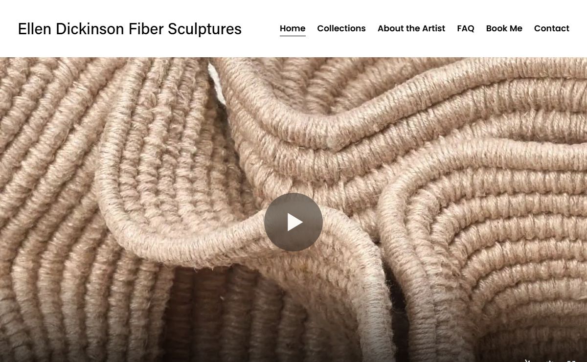 Fiber Artist Ellen Dickinson Fiber Sculptures