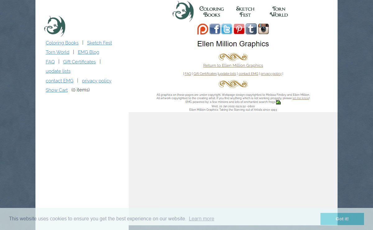 Ellen Million Graphics: Fantasy art projects, coloring books for adults, and more!