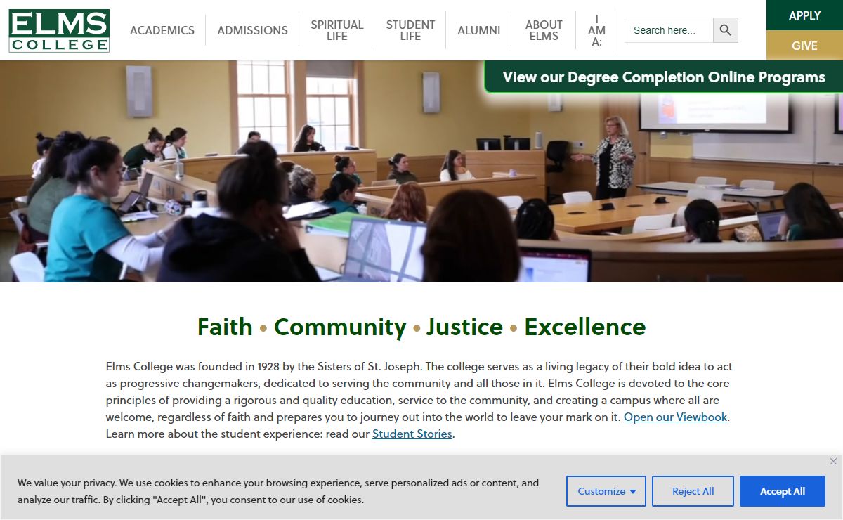 Elms College - Chicopee, MA - Elms College