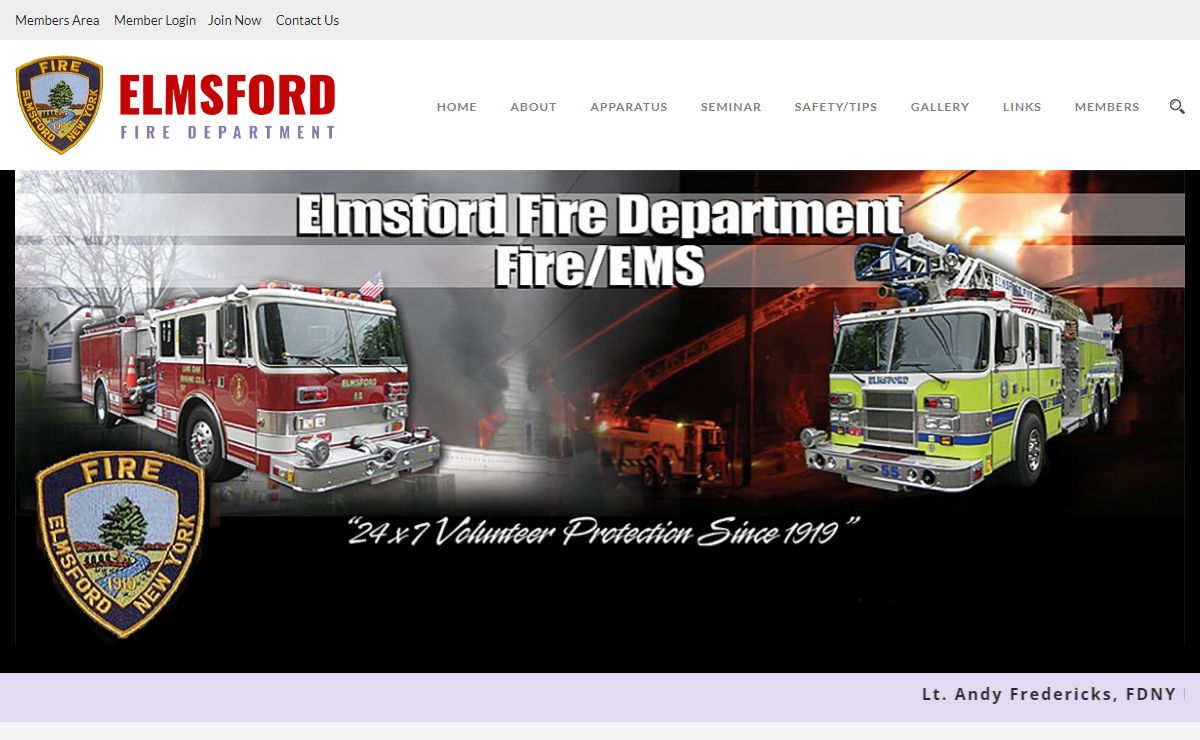 Elmsford Fire Department | Volunteer Firefighter Opportunities Available, Donate Today – Elmsford, NY