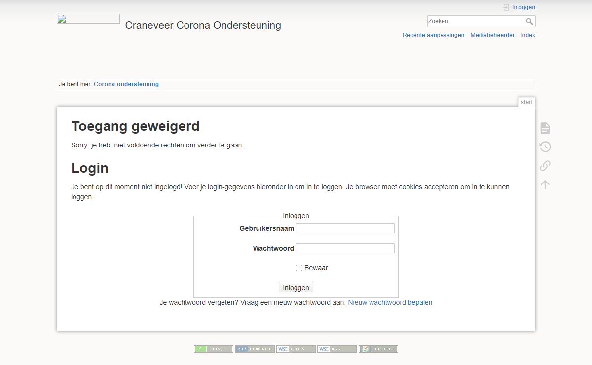 Corona-ondersteuning [Craneveer Corona Ondersteuning]