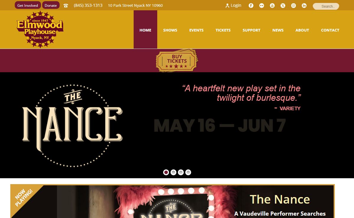 Elmwood Playhouse | Live Theater Shows Performing Arts Nyack Rockland County NY