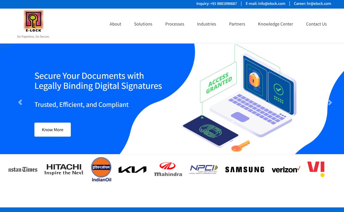 Digital & Electronic Signature Software Solutions | Elock