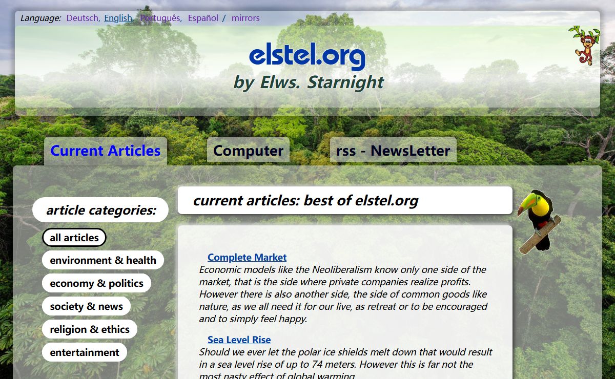 elstel.org: articles about environment, politics and more