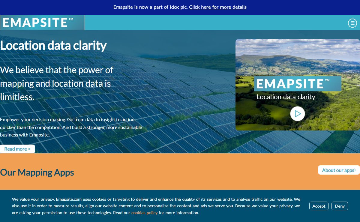 Emapsite: leading supplier of UK mapping & data + other location content services - Ordnance Survey ® Strategic Partner