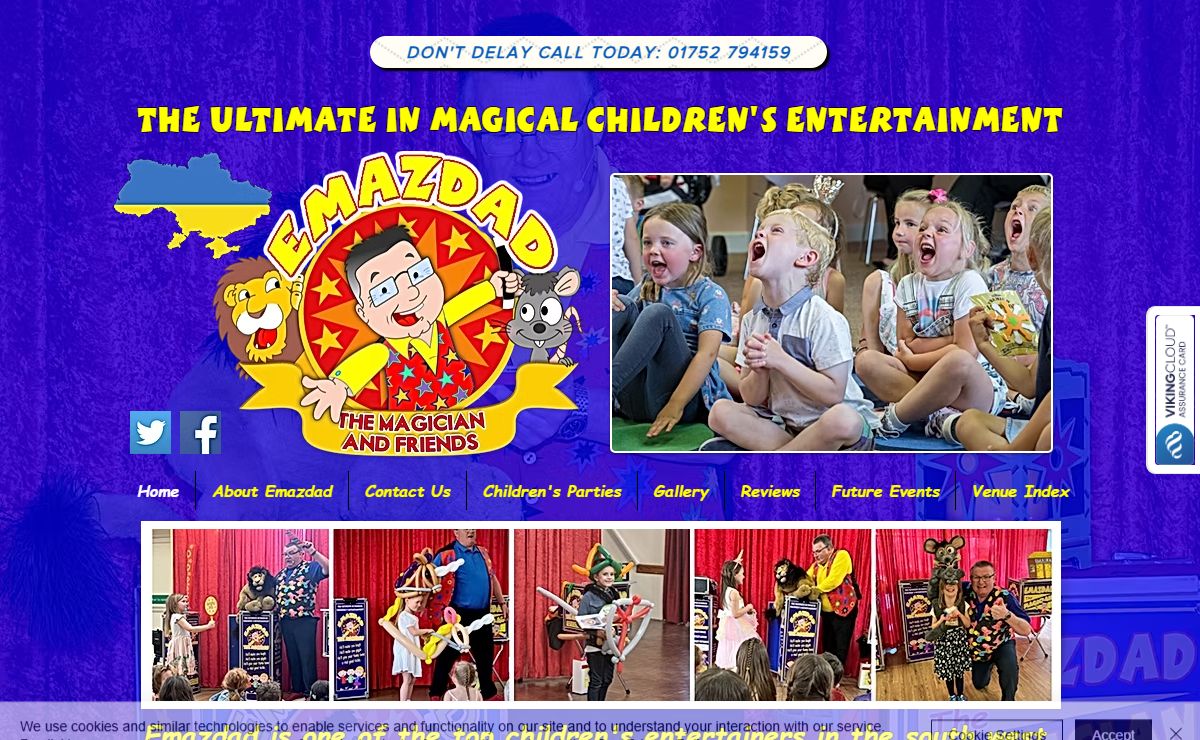 Emazdad the magician, Children's Entertainer, Plymouth, England, UK