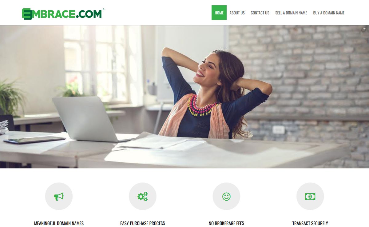 Embrace.com: The .com Domain Name Marketplace