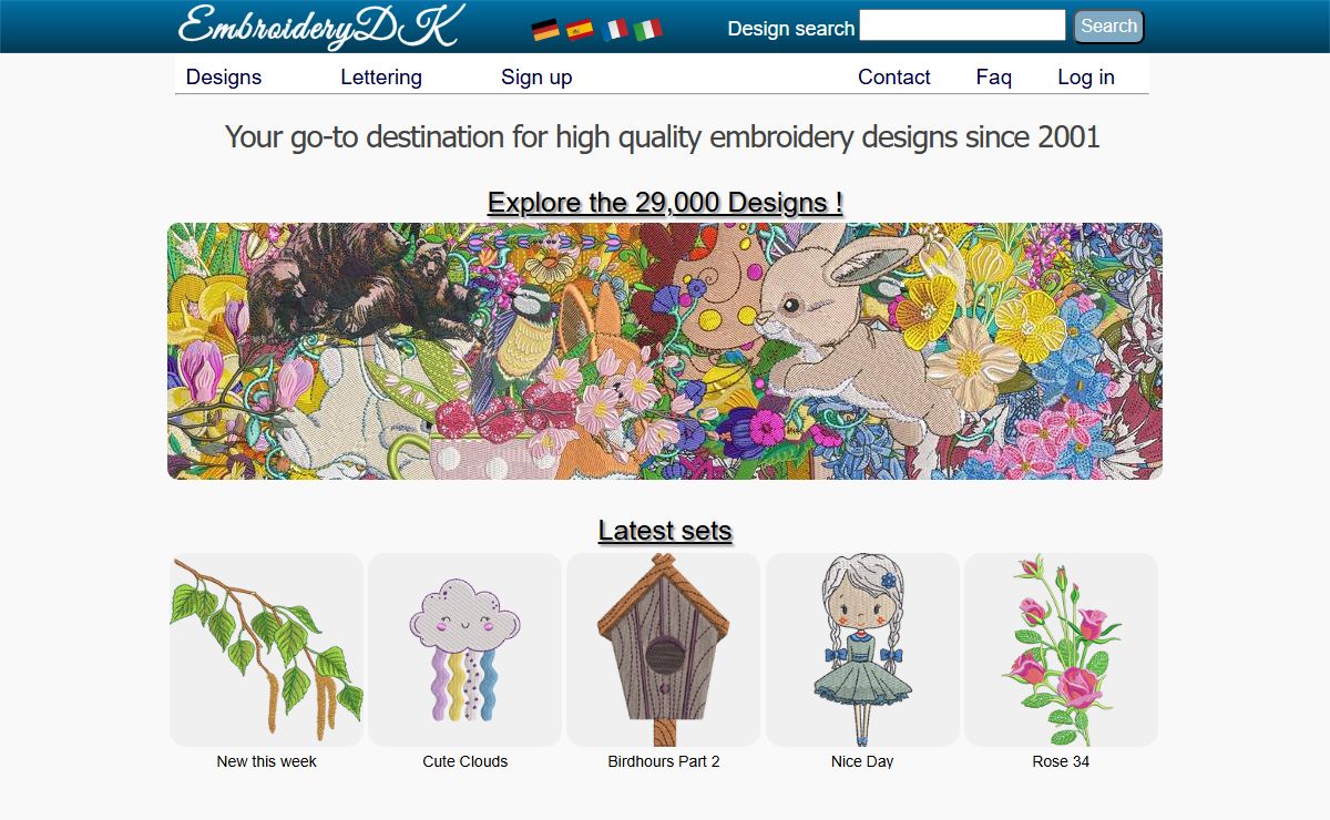 EmbroideryDK - The world's greatest subscription-based collection of embroidery designs