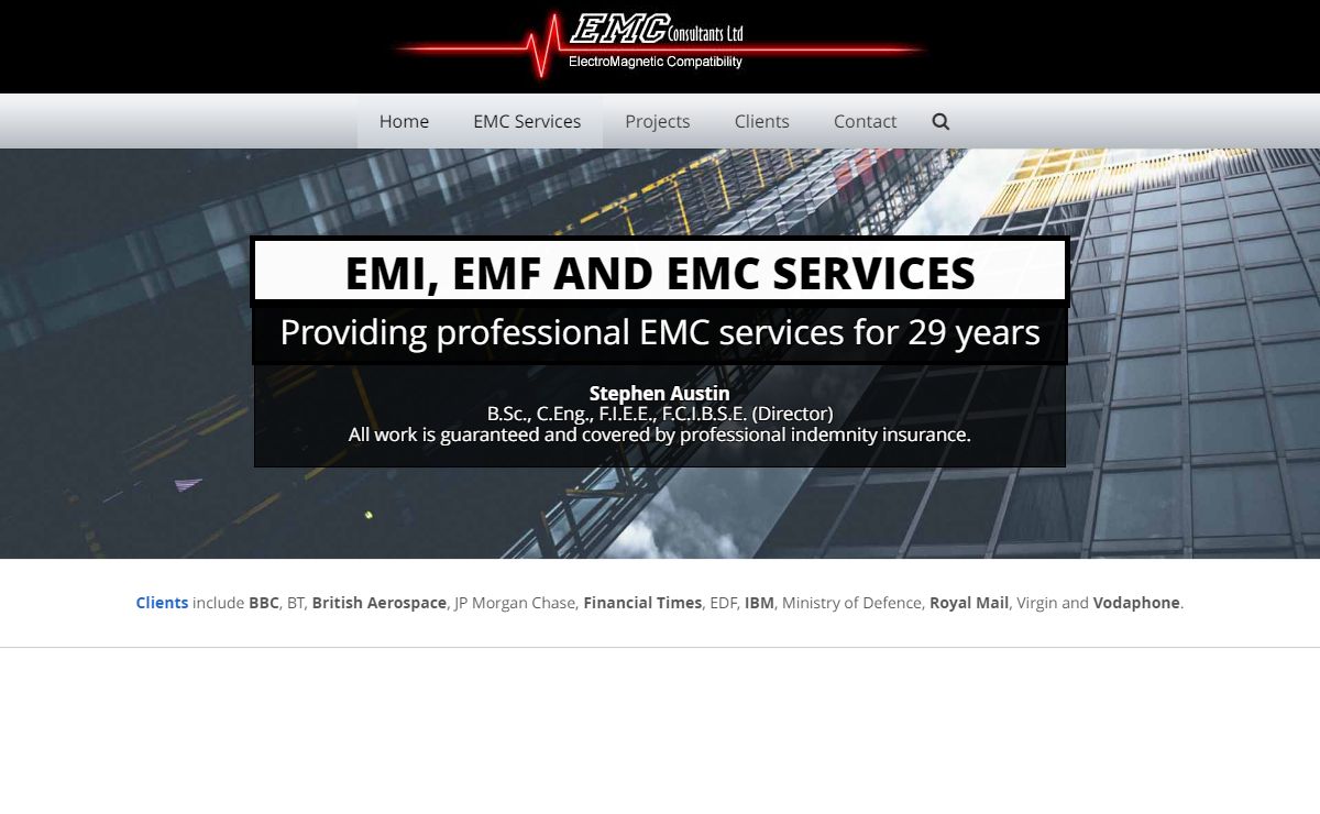 EMI EMF & EMC Services | Electromagnetic Surveyors EMC Consultants