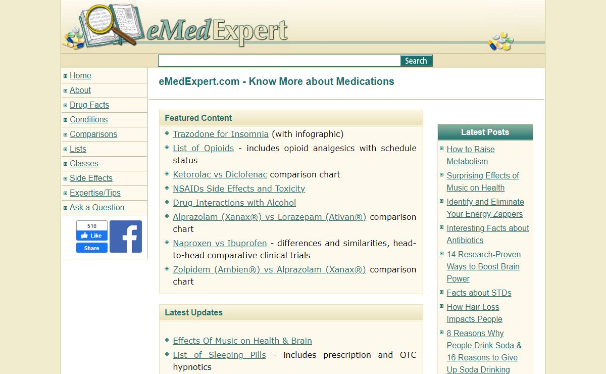 eMedExpert - Reliable Information on Prescription Drugs