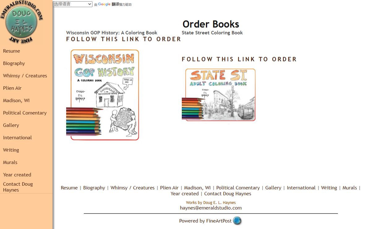 Fine Art by Doug E. L. Haynes: Order Books