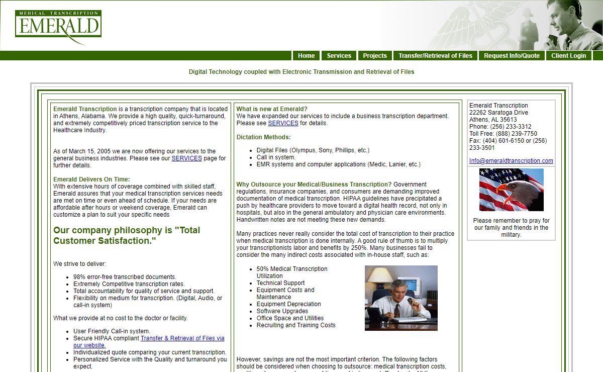 Medical Transcription Service | EMERALD TRANSCRIPTION | Hospital Transcription Service