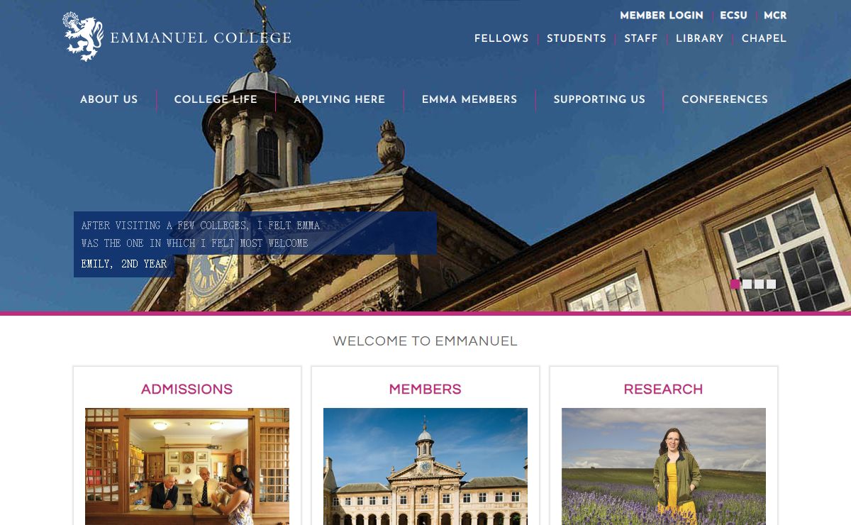 Home | Emmanuel College, Cambridge