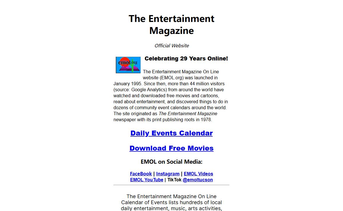 The Entertainment Magazine