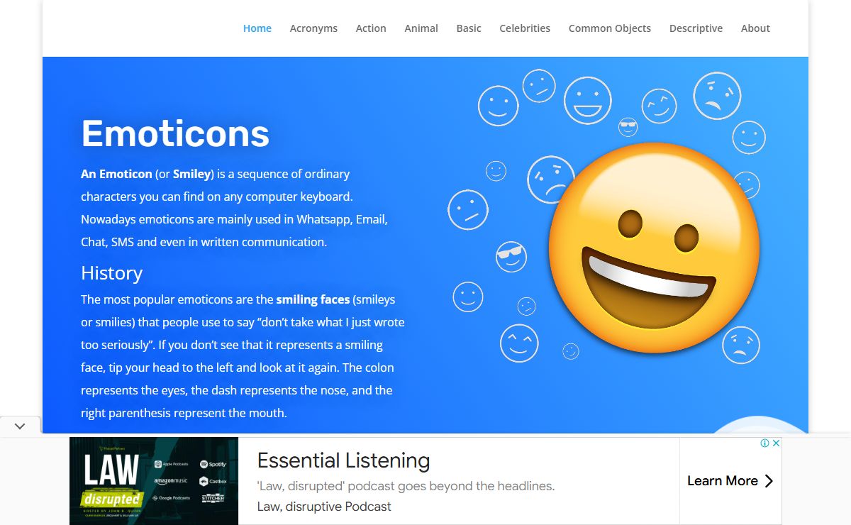 Emoticons Online | A smiley for every occasion