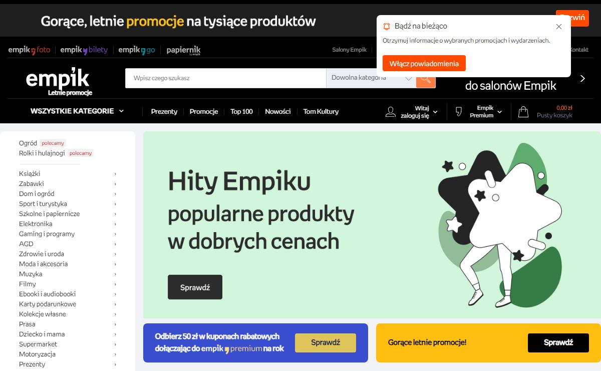 Empik.com | 5 000 000 produktów i pomysłów na prezent | Dostawa za 0 zł z Empik Premium