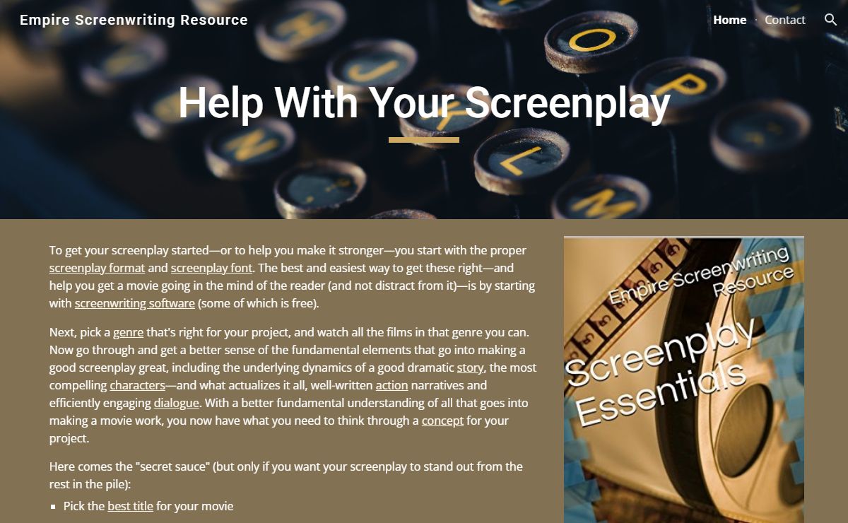 Empire Screenwriting Resource
