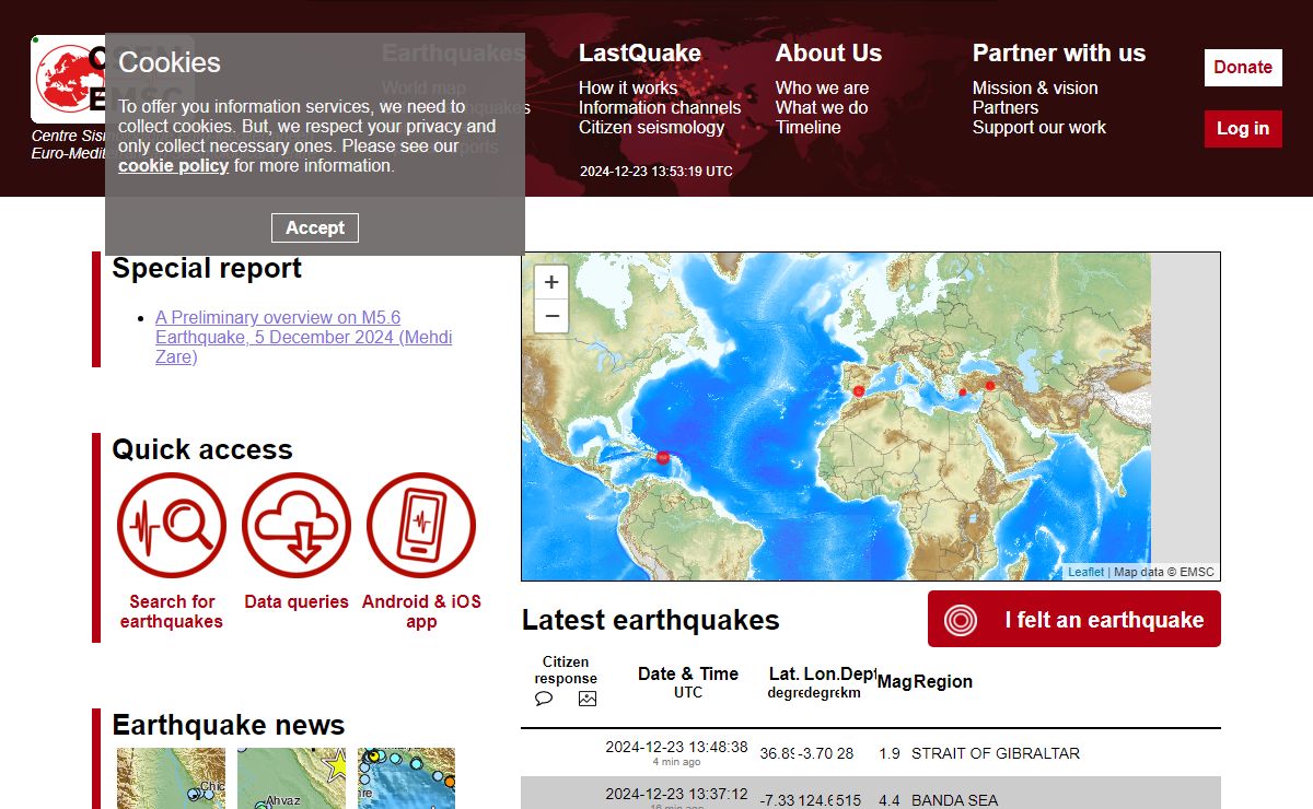 EMSC - European-Mediterranean Seismological Centre