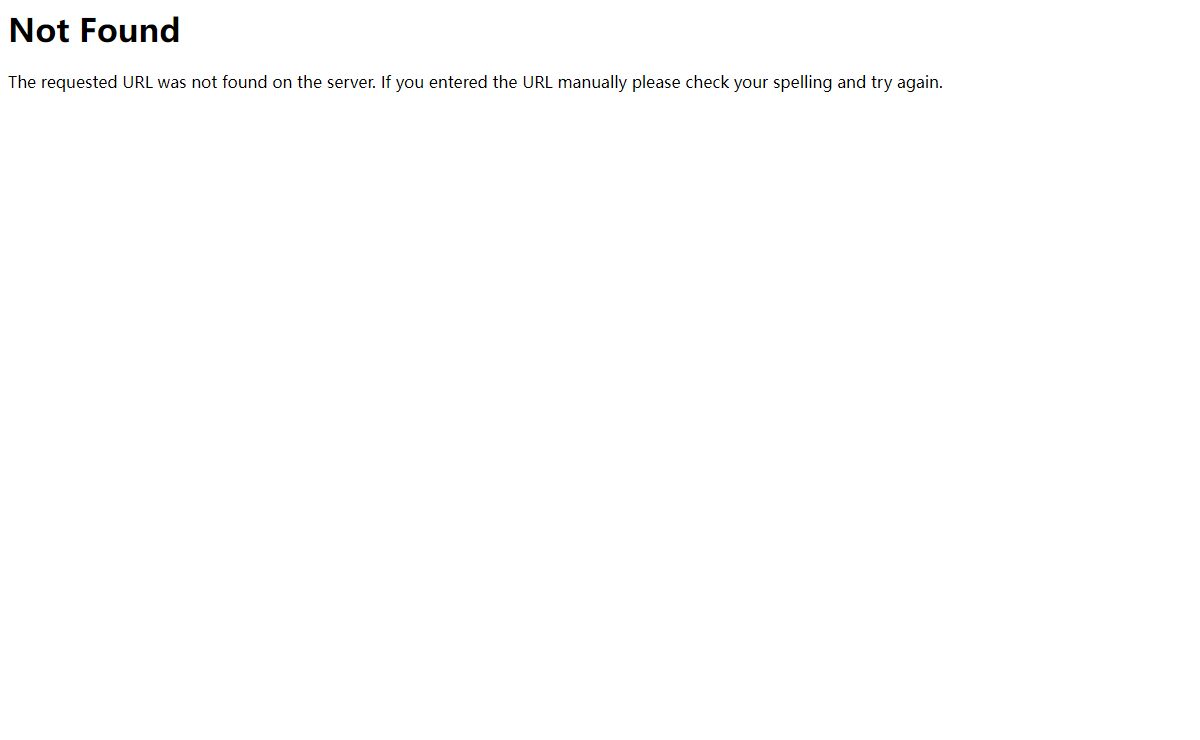 404 Not Found