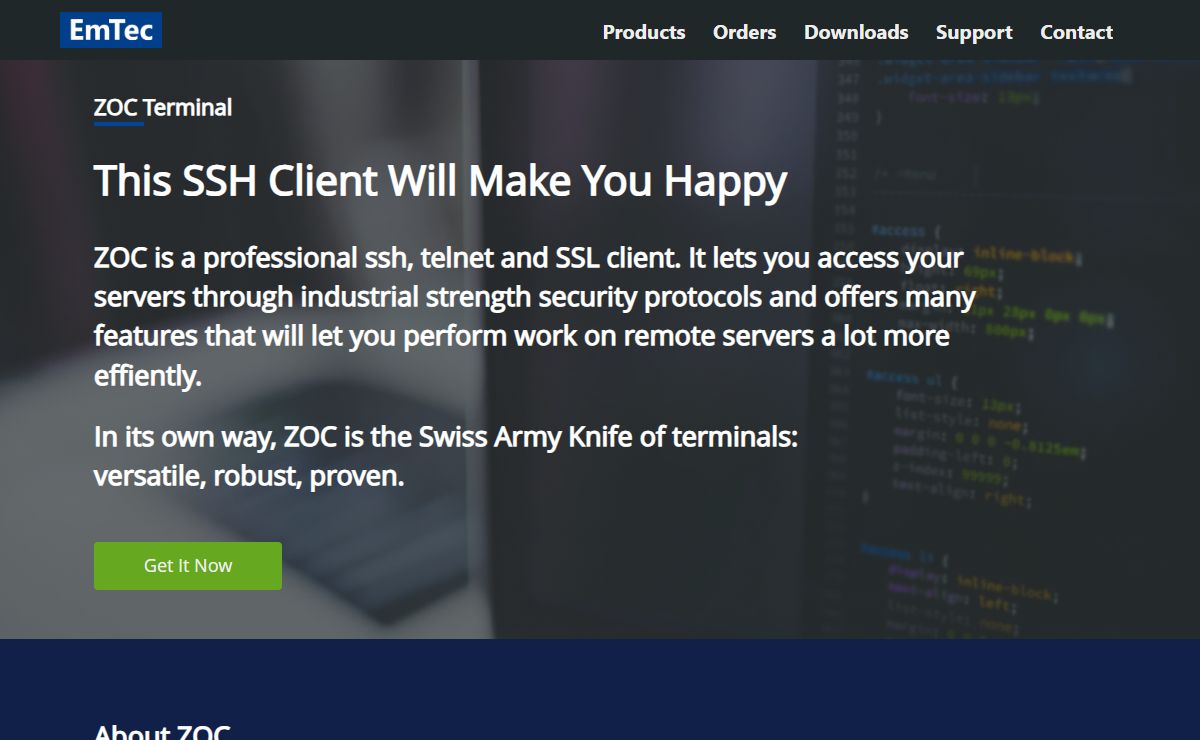 EmTec ZOC: SSH Client and Terminal Emulator