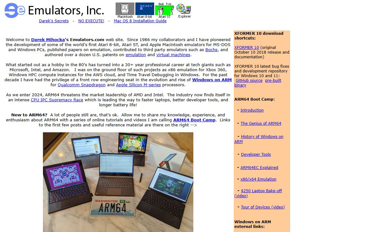 Emulators Online - free Atari 8-bit, Atari ST, and Apple Macintosh emulation