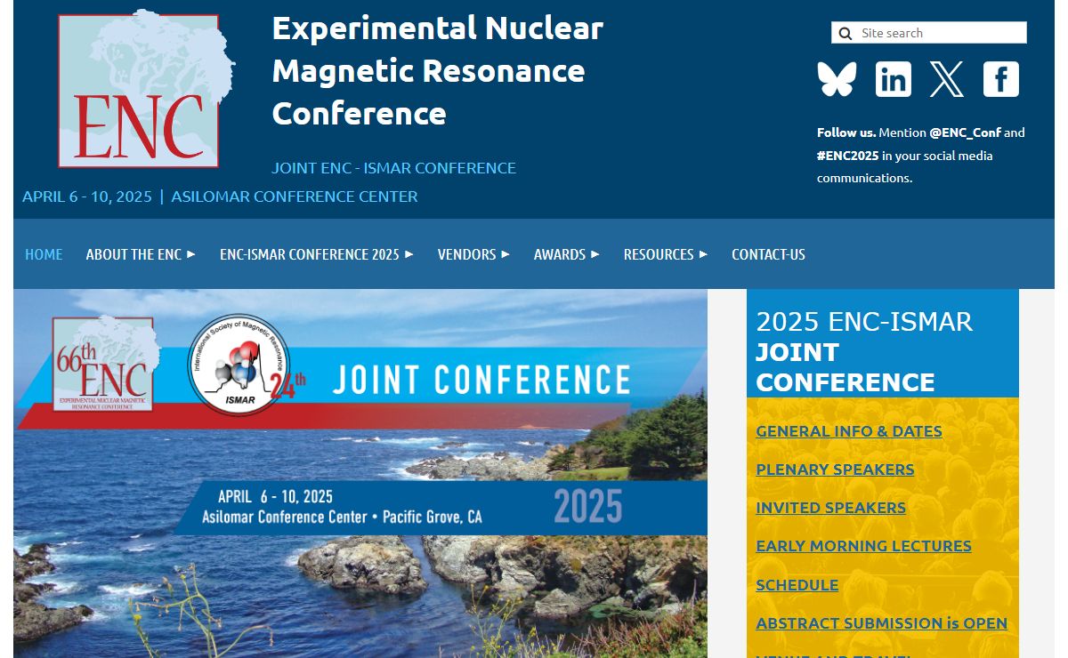 ENC - Experimental Nuclear Magnetic Resonance Conference - Home