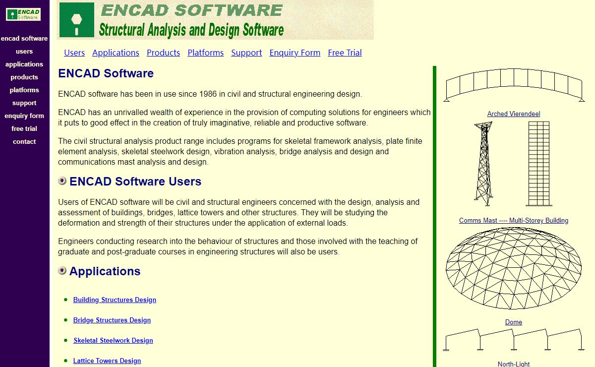 Engineering Software - Civil Structural Analysis Buildings Bridges Frames Masts