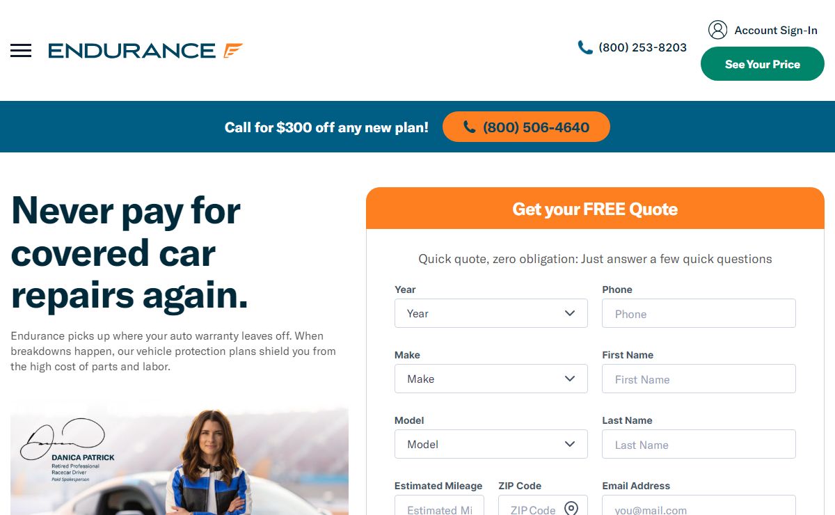 Endurance® Extended Car Warranty Pays For Auto Repairs | Endurance