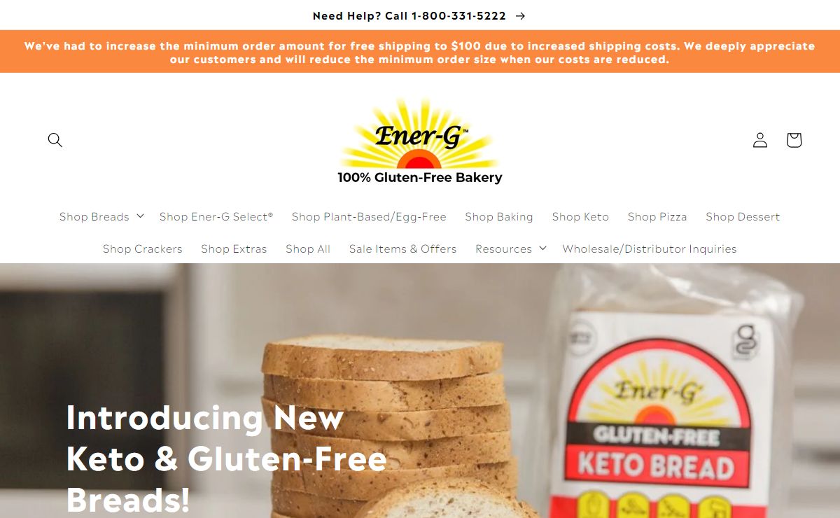 Ener-G Foods: Gluten-Free, Dairy/Soy/Nut-Free, Kosher & Vegan, Non-GMO