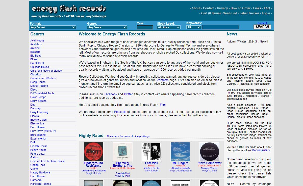Energy Flash Records - Classic Dance Vinyl,Oldskool,House,Techno