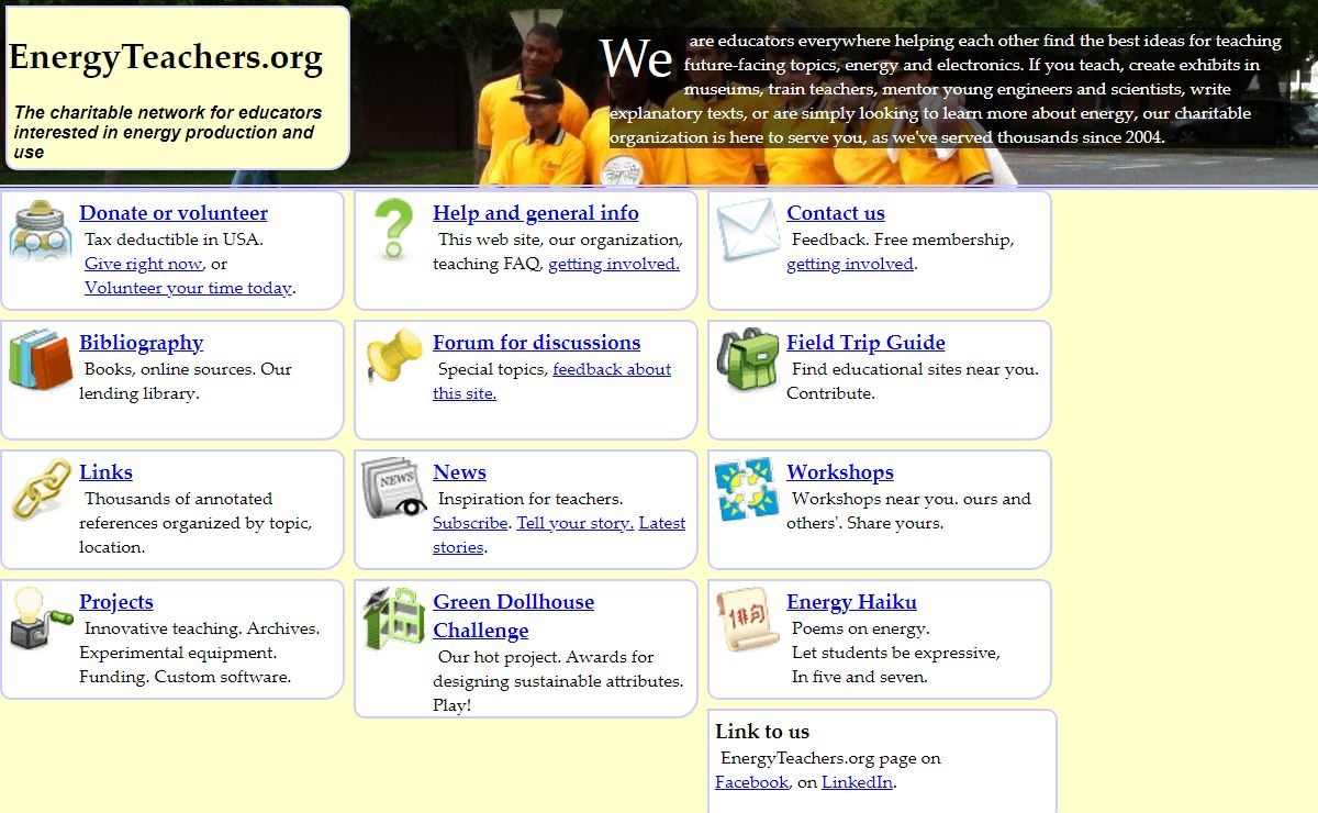 EnergyTeachers.org - The network for educators interested in energy production and use