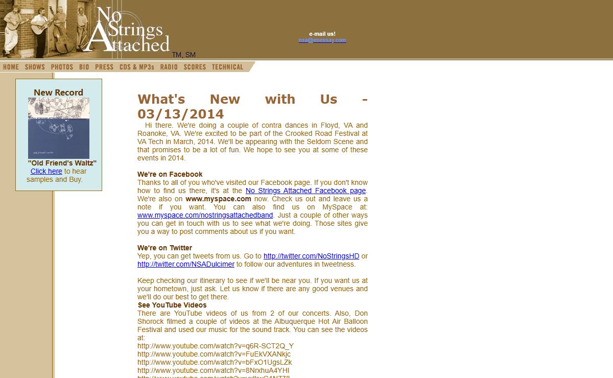···---—— Welcome to No Strings Attached ®dot Com! ——---···