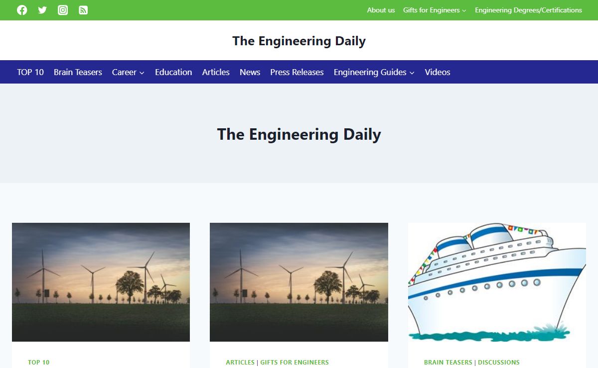 The Engineering Daily – Fun and Informative