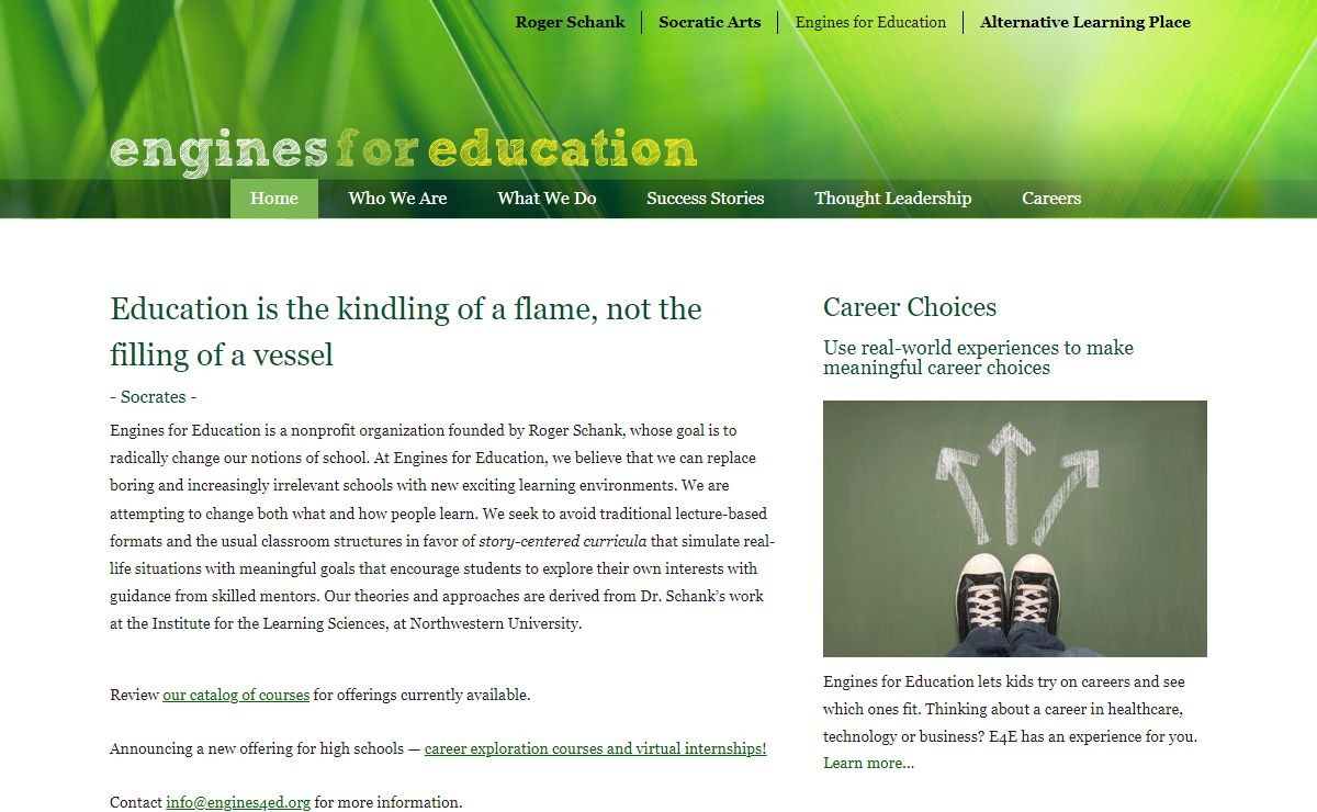 Engines for Education - Welcome