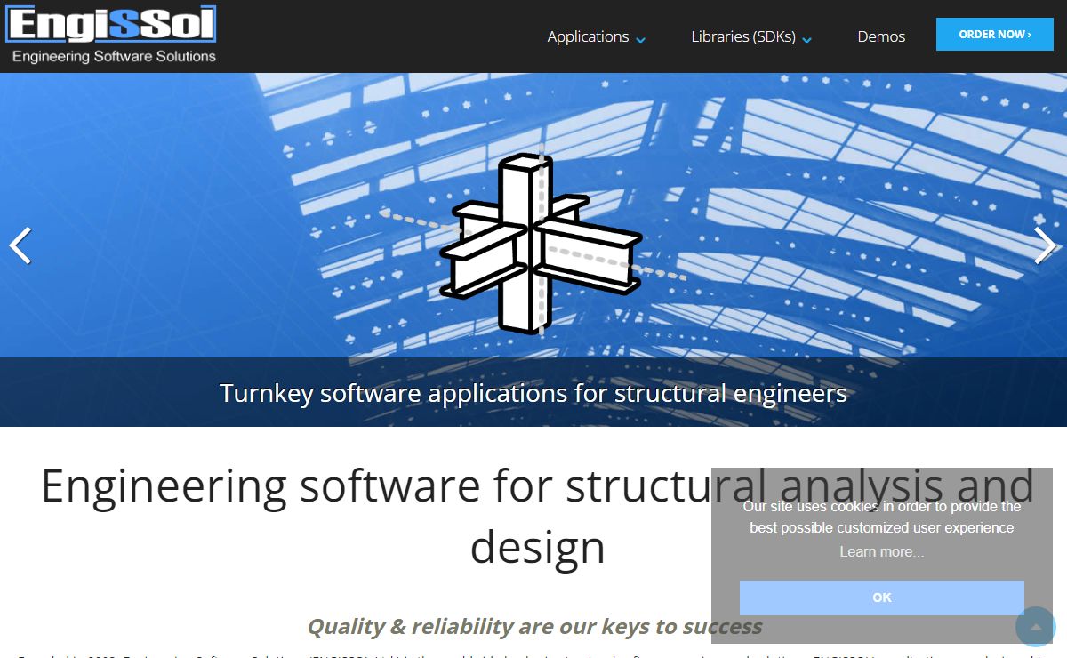 Engineering software for structural analysis and design | Engissol Ltd.- Structural Engineering Software