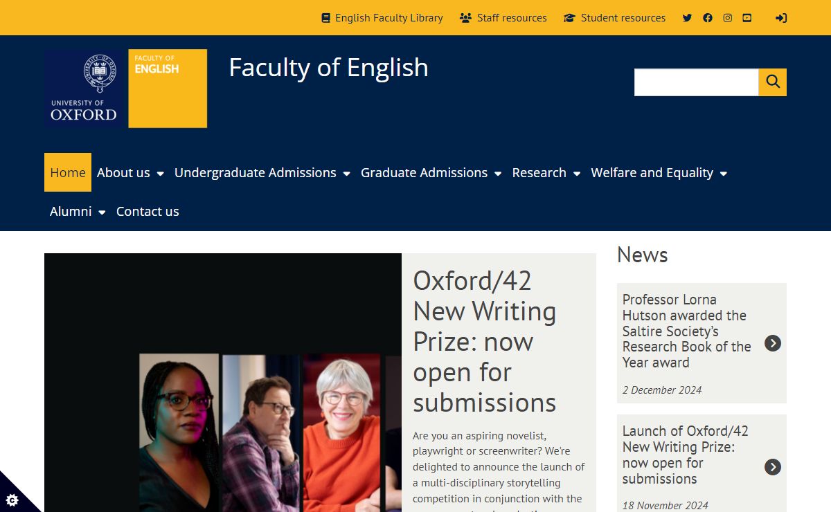Welcome | Faculty of English