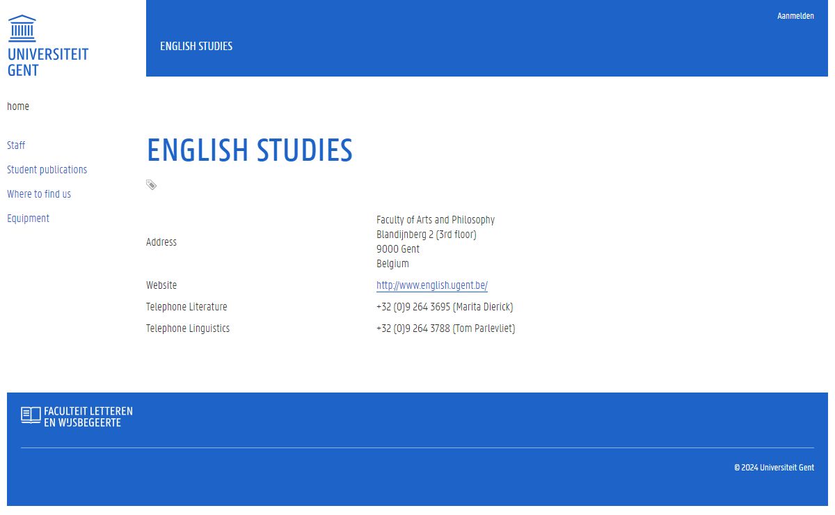 English Studies | ENGLISH STUDIES