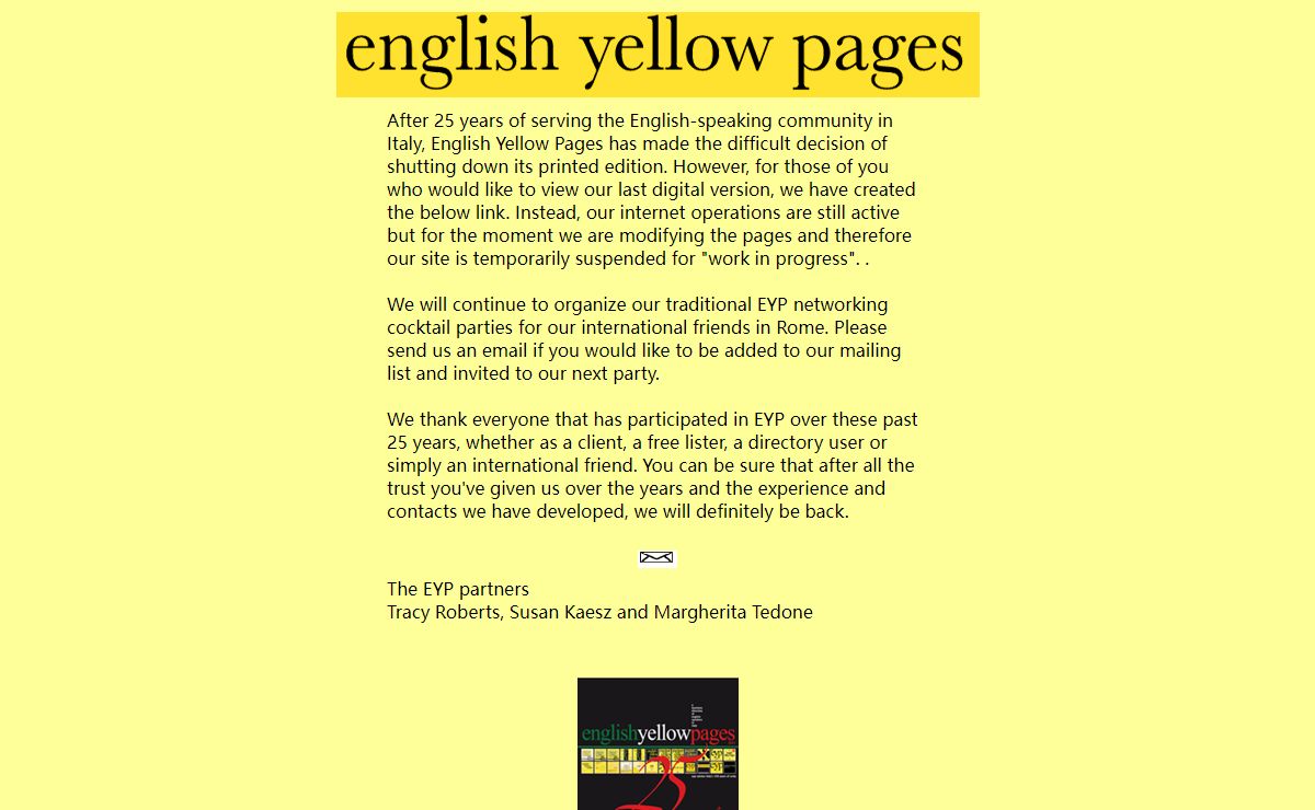 The English Yellow Pages