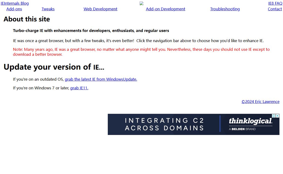 EnhanceIE.com - Your source for Internet Explorer Enhancements