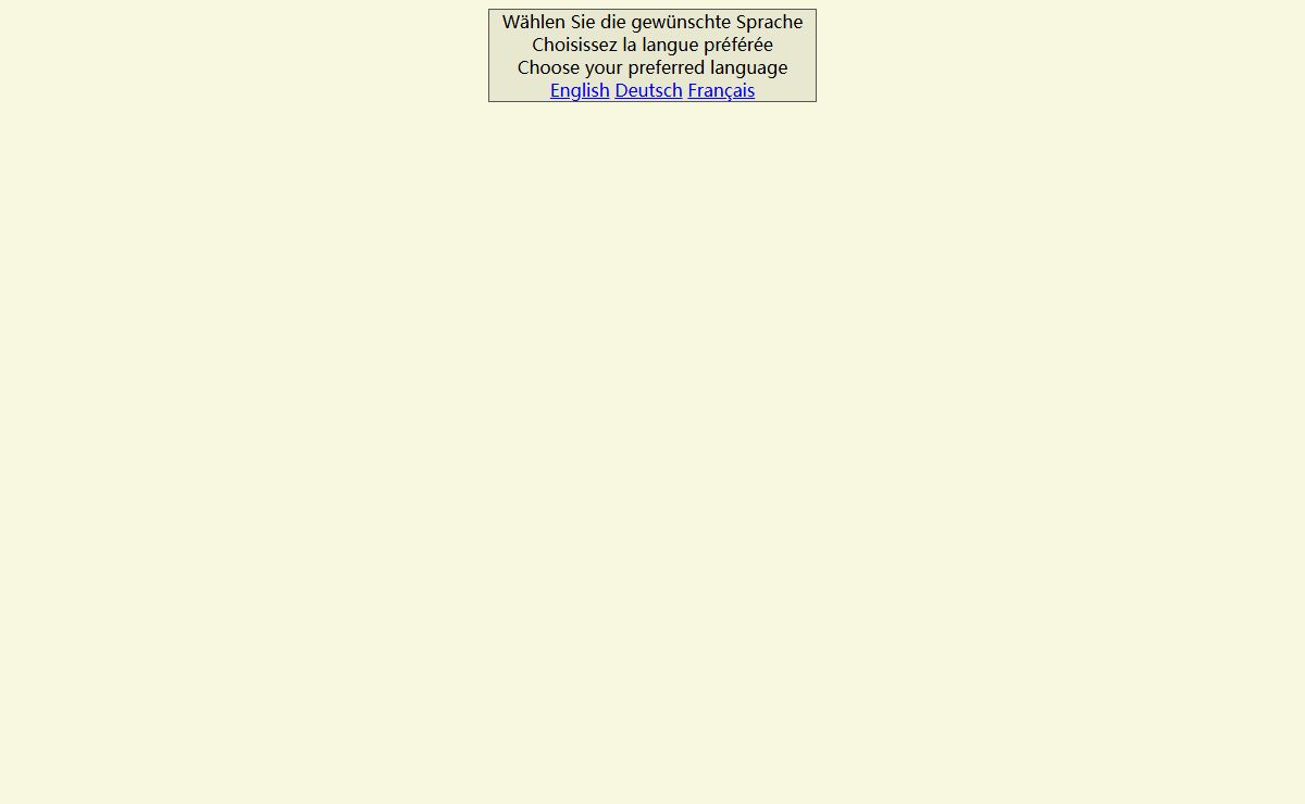Sprachweiche/Language Switch/Changer la langue