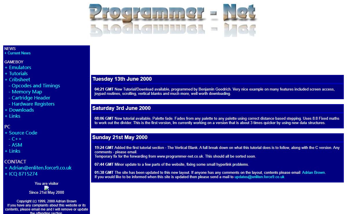 Programmer-Net : The home of all programming information on the net.