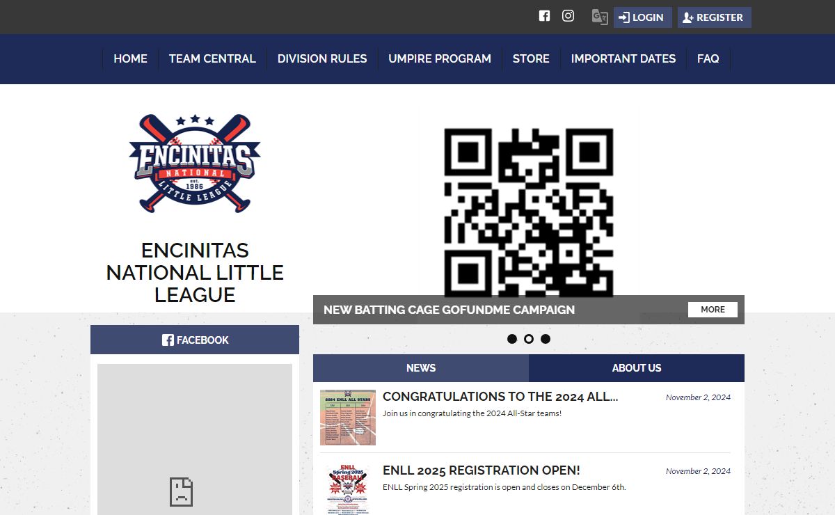 Encinitas National Little League > Home