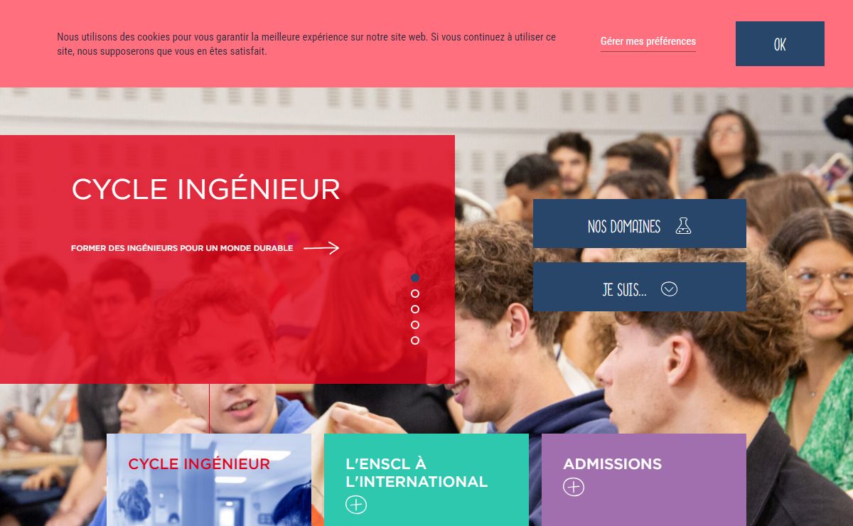 Chimie Lille - ENSCL | Ecole Nationale Supérieure de Chimie - ENSCL