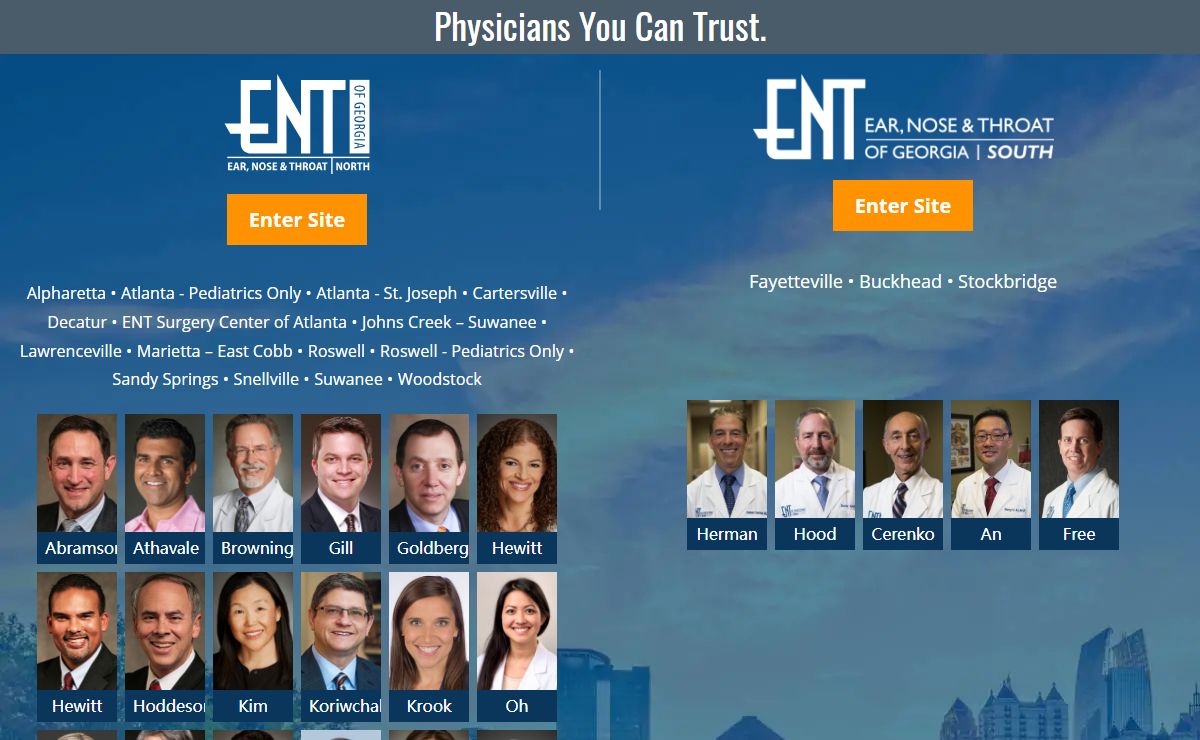 ENT of Georgia | Certified Doctors Who Put Patients First