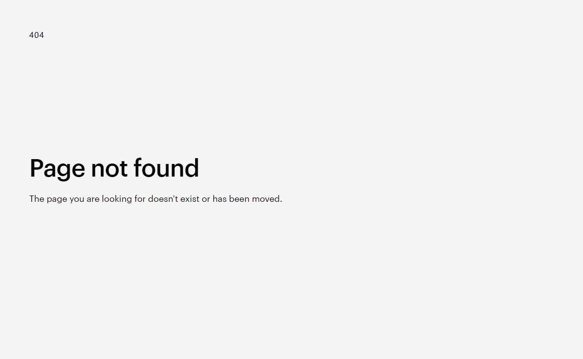 404 - Page not found
