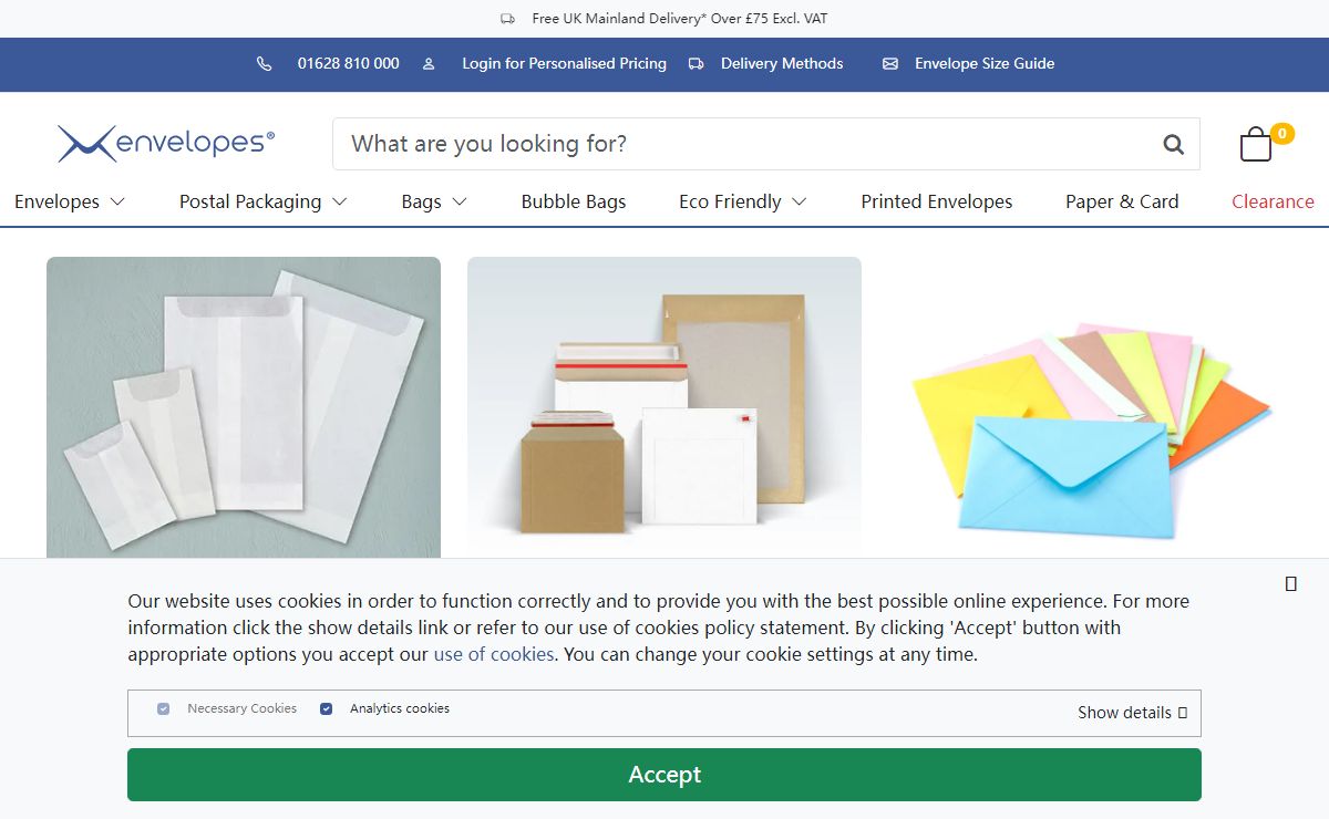 We stock the Largest Range of Envelope & Post Packaging for Same-Day Dispatch - Envelopes Ltd.