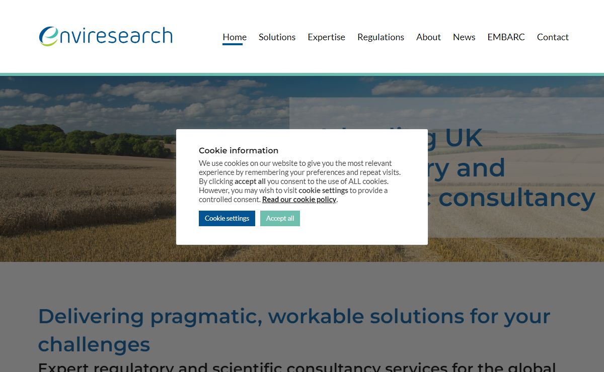 Enviresearch - A leading UK regulatory and scientific consultancy