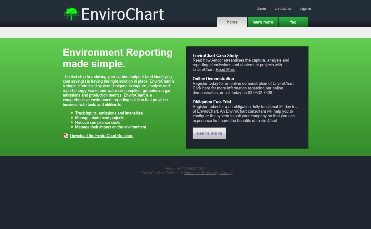 EnviroChart - Home - Environment Reporting made simple.