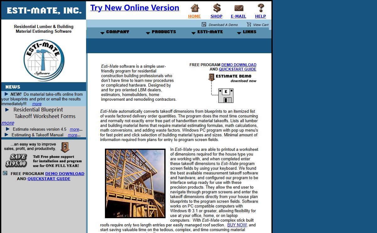 Residential Lumber & Building Material Estimating Software